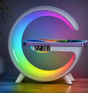 Electronic Smart LED Speaker with Wireless Charging