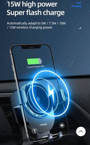 15W Car Phone Holder Wireless Charger Car Mount for Air Vent